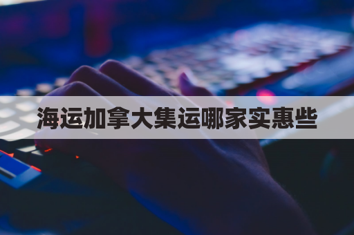 海运加拿大集运哪家实惠些(加拿大海运价格 30公斤)