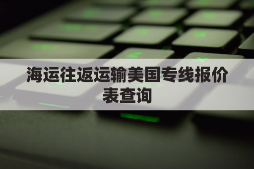 海运往返运输美国专线报价表查询(海运往返运输美国专线报价表查询系统)