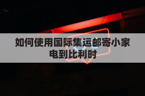 如何使用国际集运邮寄小家电到比利时