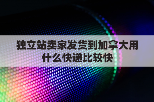 独立站卖家发货到加拿大用什么快递比较快