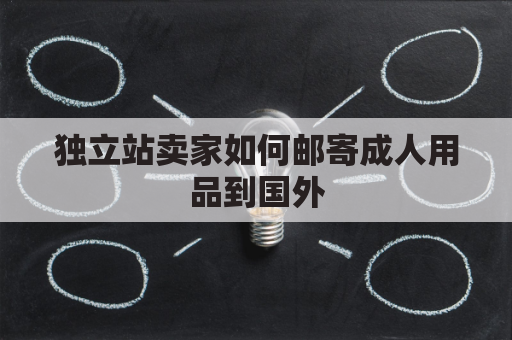 独立站卖家如何邮寄成人用品到国外