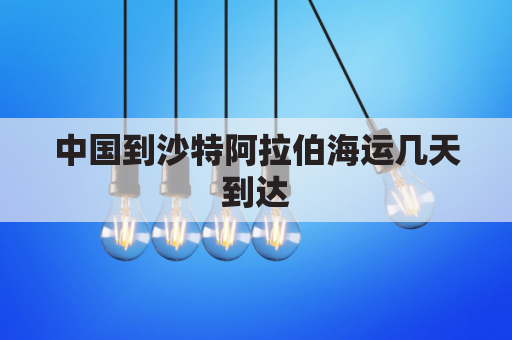 中国到沙特阿拉伯海运几天到达(中国到沙特阿拉伯航空时间)