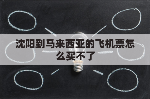 沈阳到马来西亚的飞机票怎么买不了(沈阳到马尼拉)