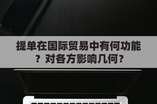提单在国际贸易中有何功能？对各方影响几何？