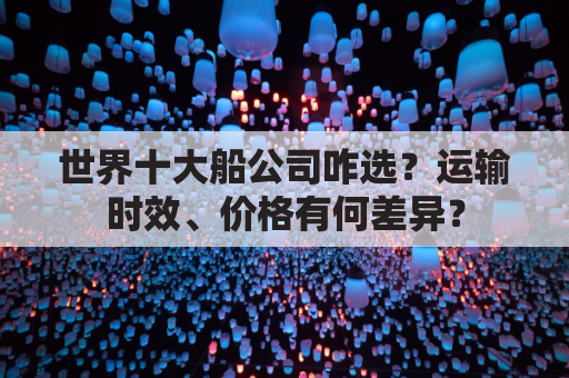 世界十大船公司咋选？运输时效、价格有何差异？