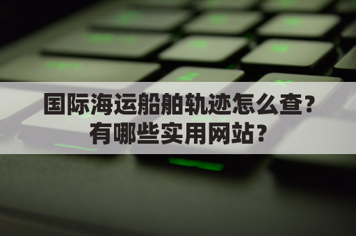 国际海运船舶轨迹怎么查？有哪些实用网站？