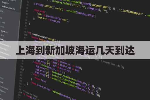 上海到新加坡海运几天到达(上海到新加坡海运多长时间)