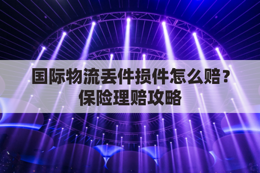 国际物流丢件损件怎么赔？保险理赔攻略