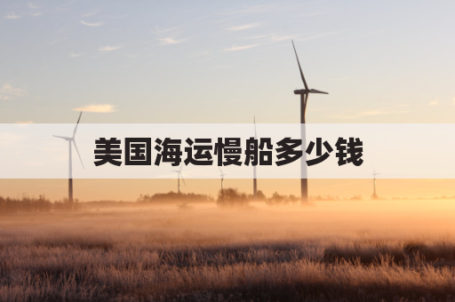 美国海运慢船多少钱(美国海运一般如何收费)