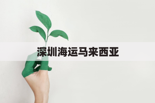 深圳海运马来西亚(深圳海运去马来西亚)