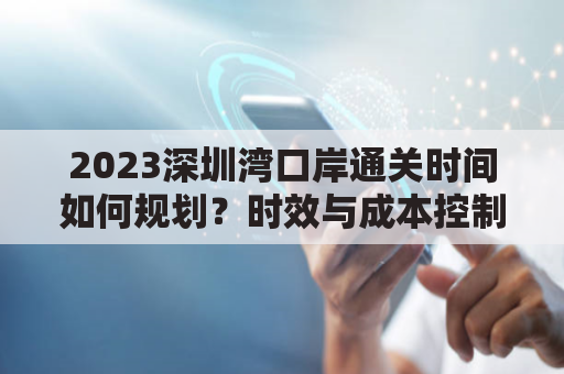 2023深圳湾口岸通关时间如何规划？时效与成本控制策略
