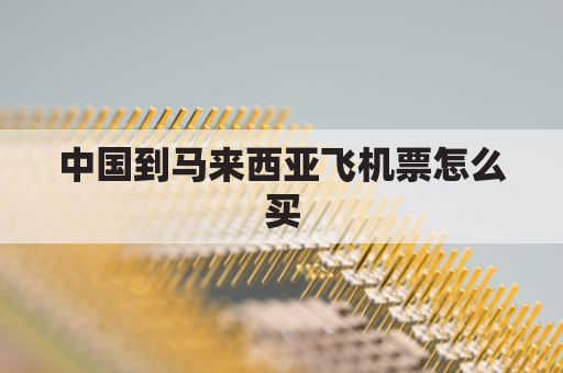 中国到马来西亚飞机票怎么买(中国到马来西亚的飞机)