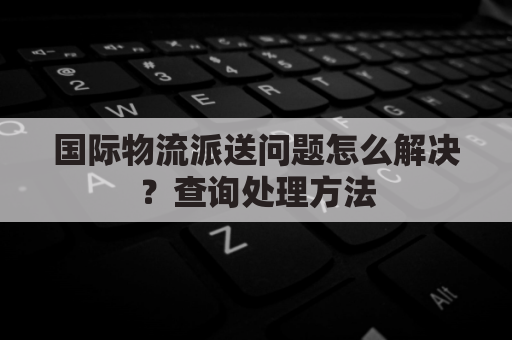 国际物流派送问题怎么解决？查询处理方法