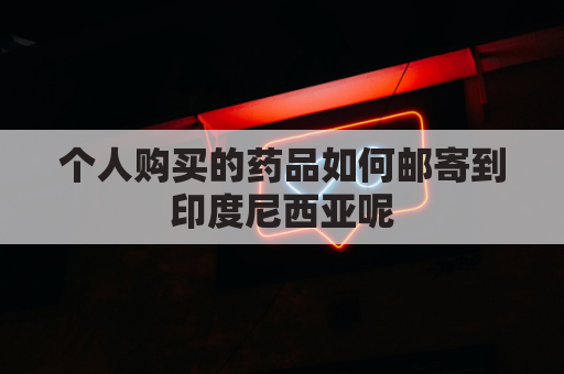 个人购买的药品如何邮寄到印度尼西亚呢(怎么从印度寄药品回国)