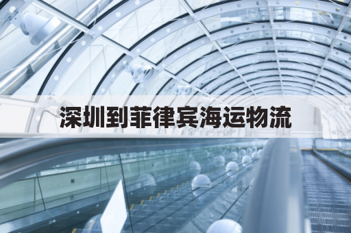 深圳到菲律宾海运物流(深圳到菲律宾船运多久)