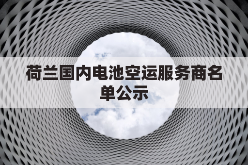 荷兰国内电池空运服务商名单公示(荷兰电池双清包税国际快递)