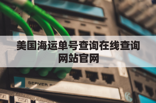 美国海运单号查询在线查询网站官网(美国 海运)