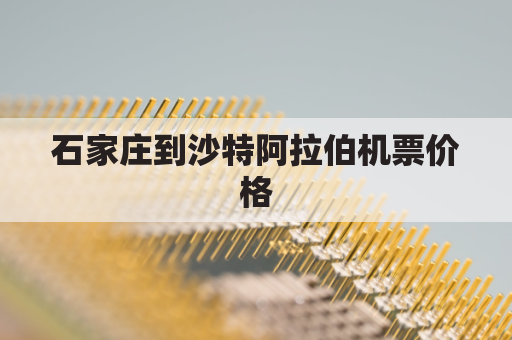 石家庄到沙特阿拉伯机票价格(石家庄到沙坡头飞机)