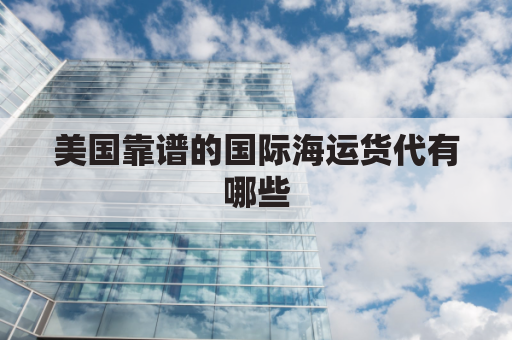 美国靠谱的国际海运货代有哪些(美国海运操作流程)