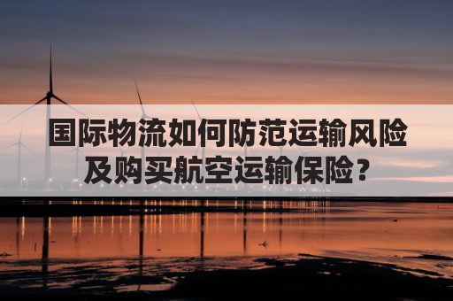 国际物流如何防范运输风险及购买航空运输保险?