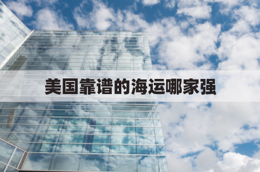 美国靠谱的海运哪家强(美国 海运)
