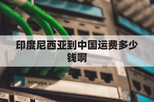 印度尼西亚到中国运费多少钱啊(印度尼西亚到中国的运费)