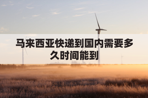 马来西亚快递到国内需要多久时间能到(马来西亚寄快递到中国用什么快递)