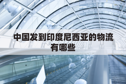 中国发到印度尼西亚的物流有哪些(中国发货到印度尼西亚)