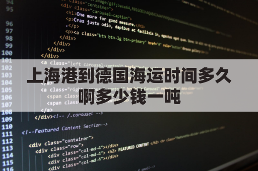 上海港到德国海运时间多久啊多少钱一吨(德国港口到上海港口要多久)