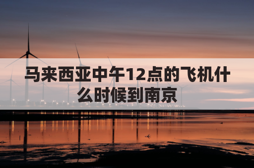 马来西亚中午12点的飞机什么时候到南京(马来西亚飞国内航班什么时候正常)