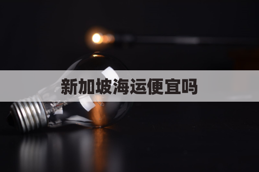 新加坡海运便宜吗(新加坡海运物流)